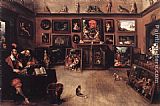 An Antique Dealer's Gallery by Frans the younger Francken
